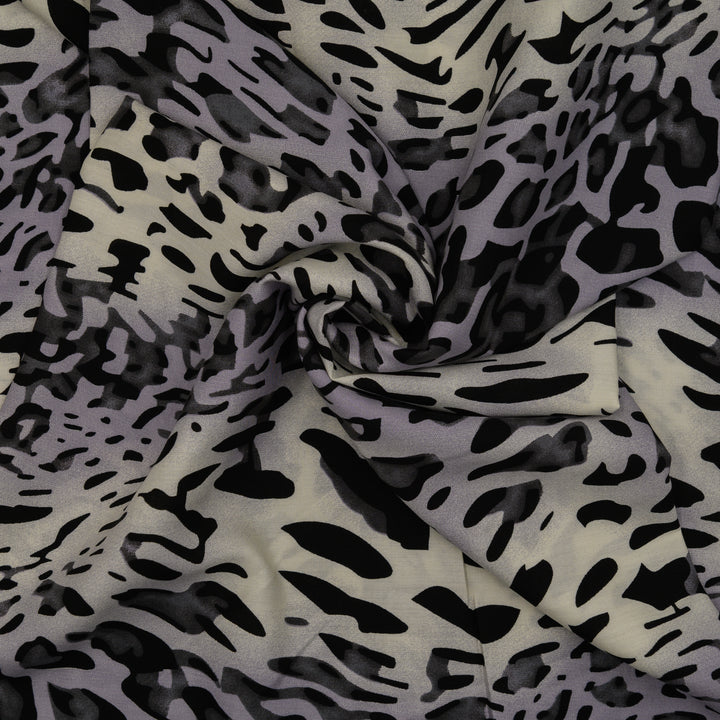 Wiskoza Drukowana Pantera Monochromatyczna - Textil World
