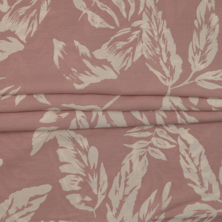 Wiskoza Drukowana Pudrowa Dżungla Retro - Textil World