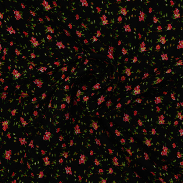 Wiskoza Drukowana Tajemniczy Ogród Nocy - Textil World