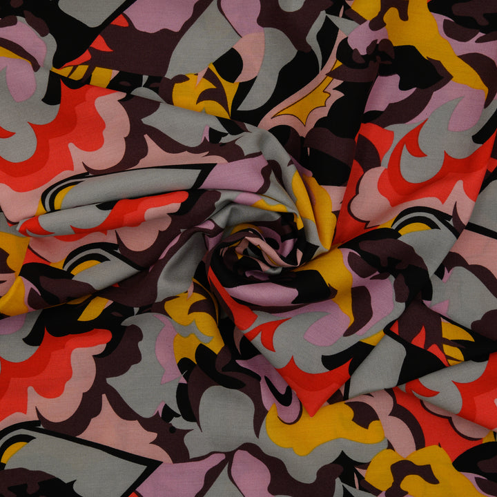 Wiskoza Drukowana Urban Carnival - Textil World