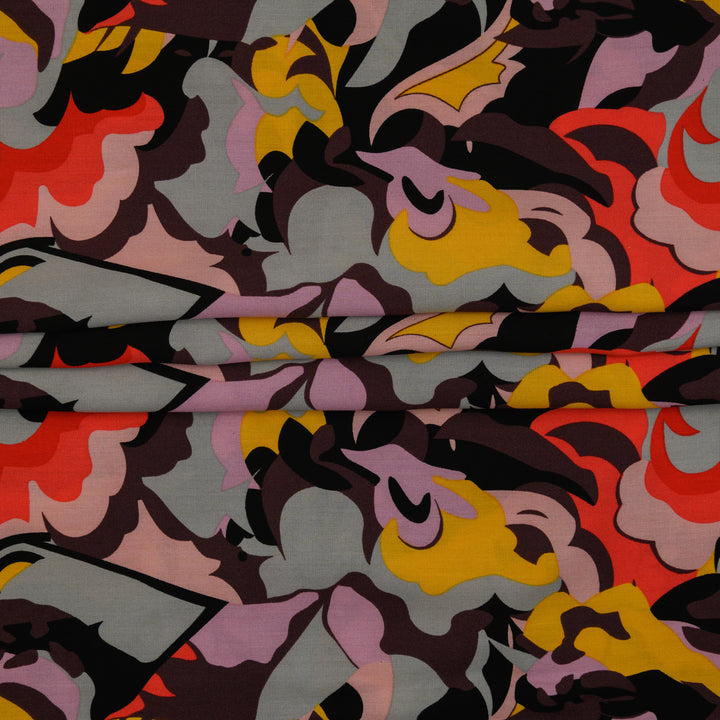 Wiskoza Drukowana Urban Carnival - Textil World