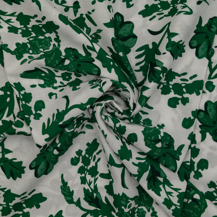 Wiskoza Drukowana Zieleń Tropikalna - Textil World
