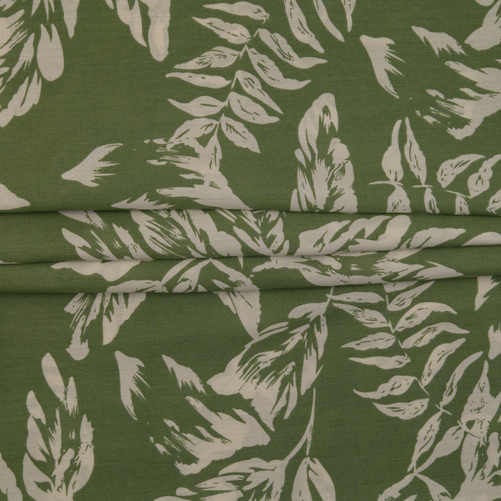Wiskoza Drukowana Zielona Dżungla Retro - Textil World