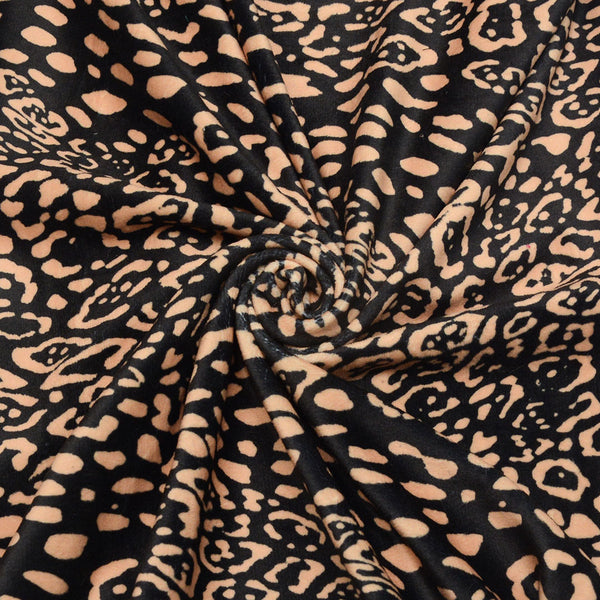 Welur Drukowany Supersoft Panterka - Textil World