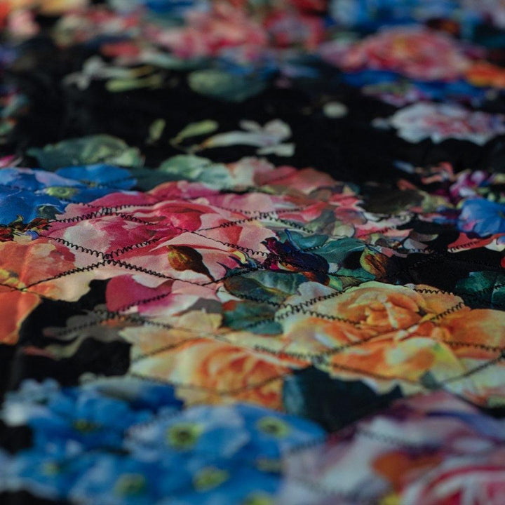 Pikówka Drukowana Kolorowe Kwiaty - Textil World