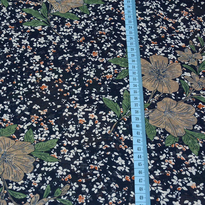 Szyfon Drukowany Kolorowe Kwiaty - Textil World