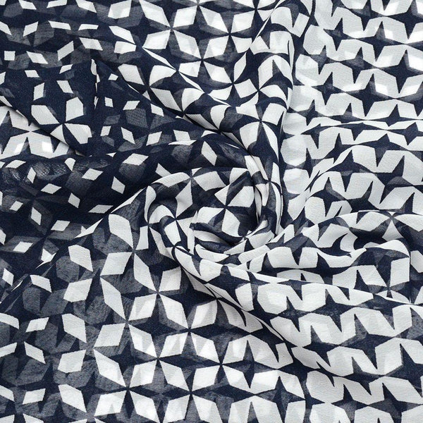 Szyfon Drukowany Wzory Geometryczne - Textil World