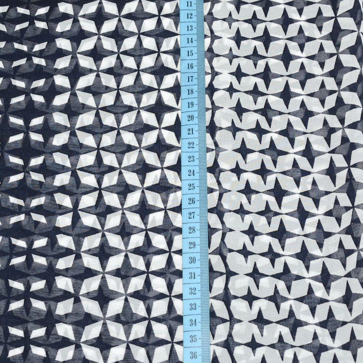 Szyfon Drukowany Wzory Geometryczne - Textil World