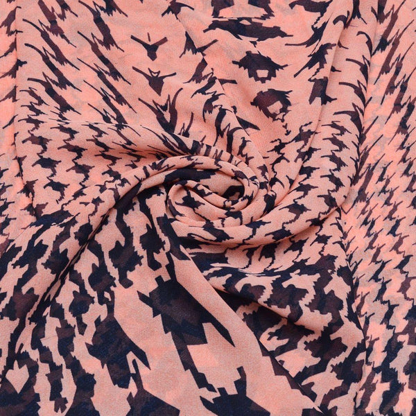 Szyfon Drukowany Kolorowe Wzory - Textil World