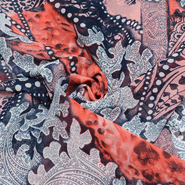 Szyfon Drukowany Wzory Orientalne - Textil World