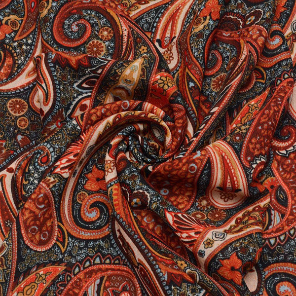 Szyfon Drukowany Wzory Orientalne - Textil World