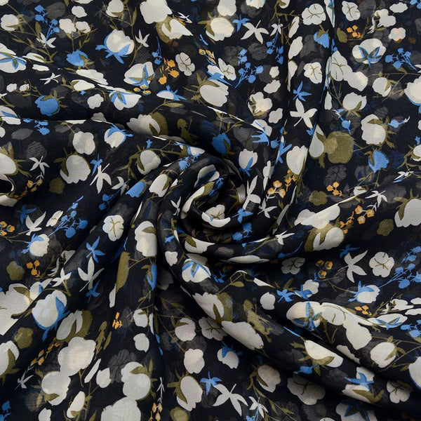 Szyfon Drukowany Kwiaty - Textil World