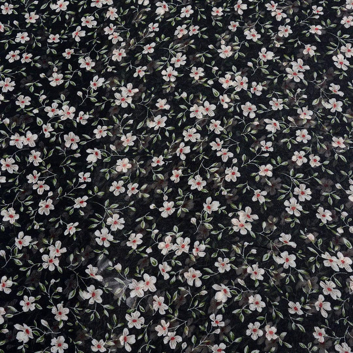 Szyfon Drukowany Drobne Kwiatki - Textil World
