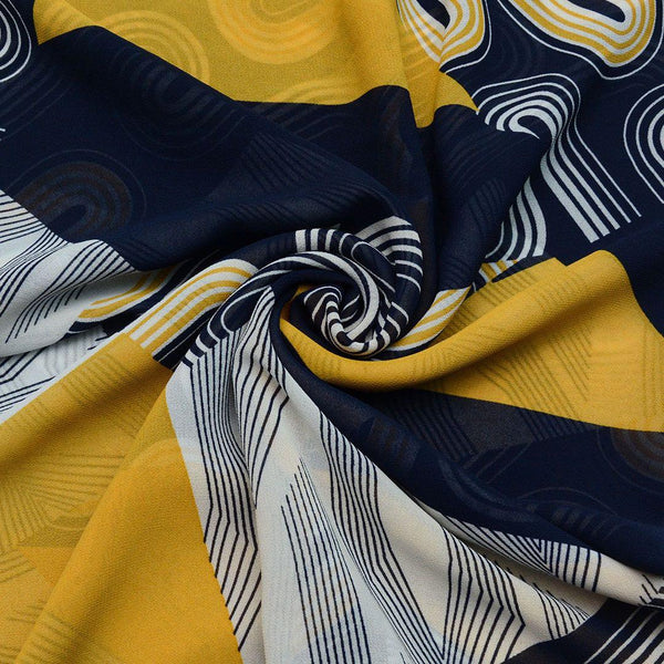 Szyfon Drukowany Kolorowe Wzory - Textil World