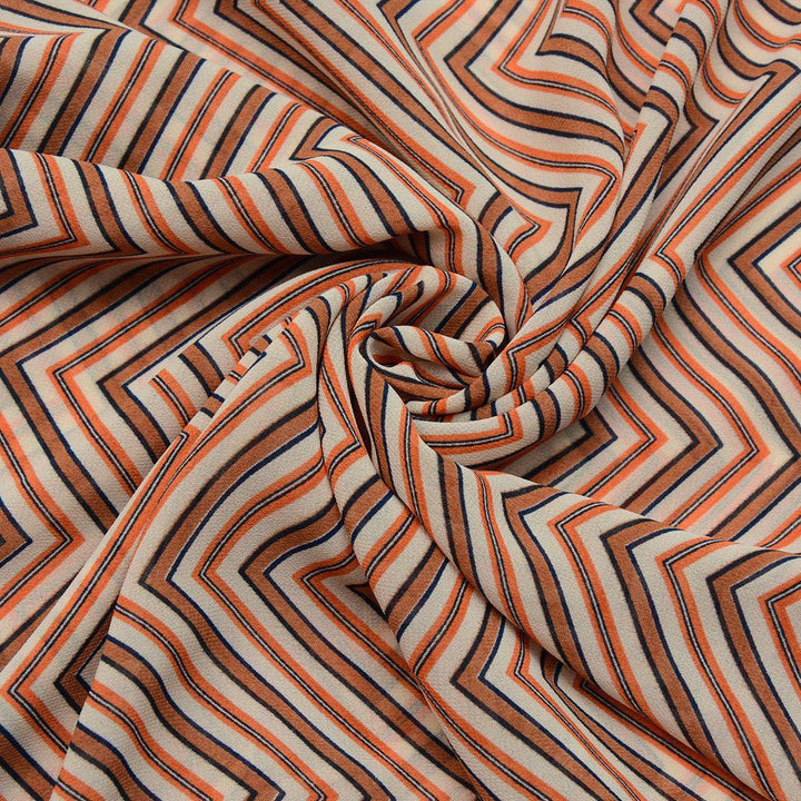 Szyfon Drukowany Kolorowe Wzory - Textil World
