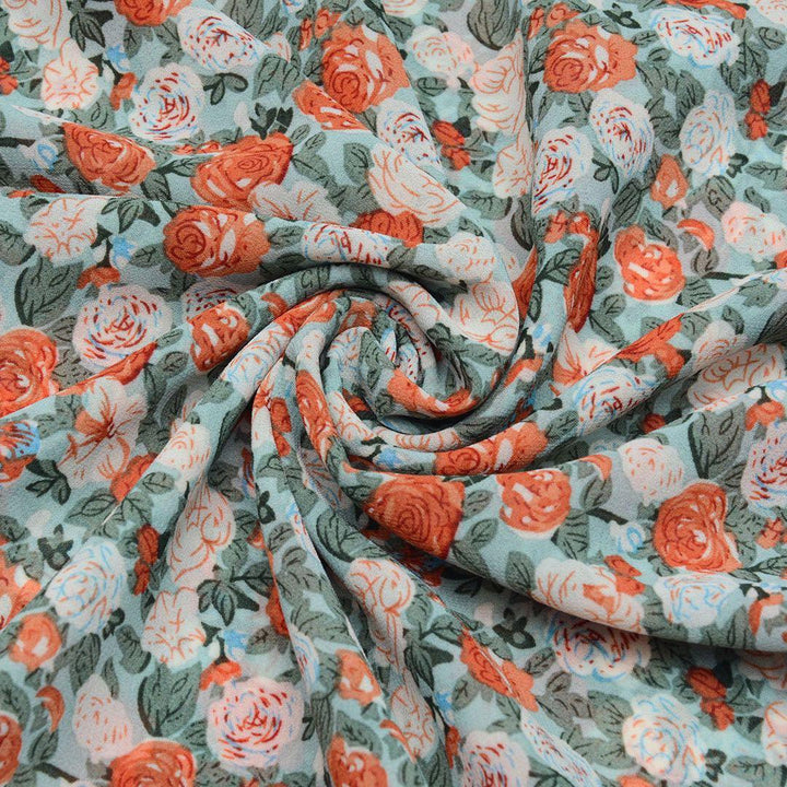 Szyfon Drukowany Kwiaty - Textil World