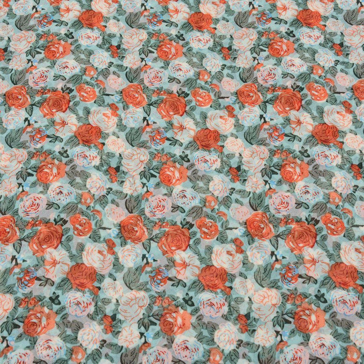 Szyfon Drukowany Kwiaty - Textil World
