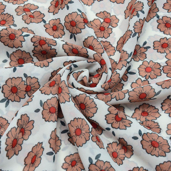 Szyfon Drukowany Kwiaty - Textil World