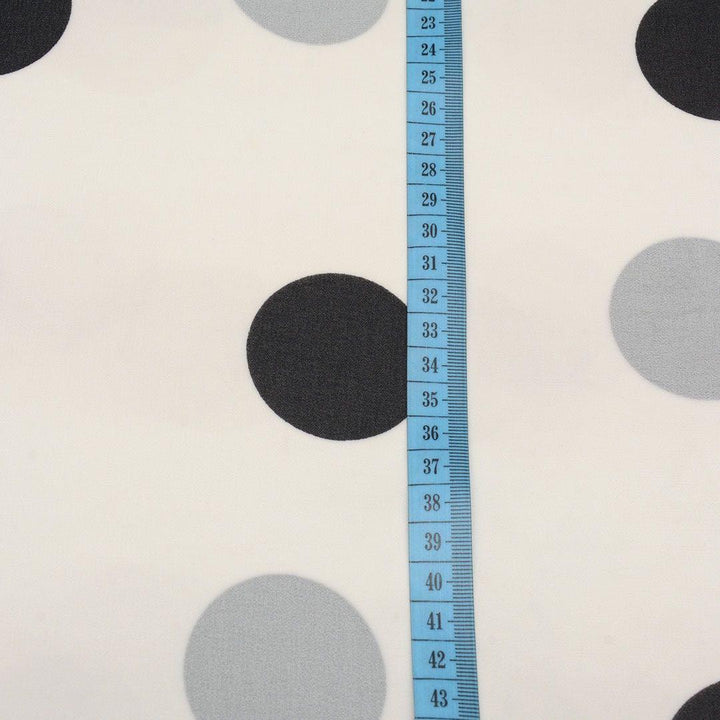Szyfon Drukowany Kropki Groszki - Textil World