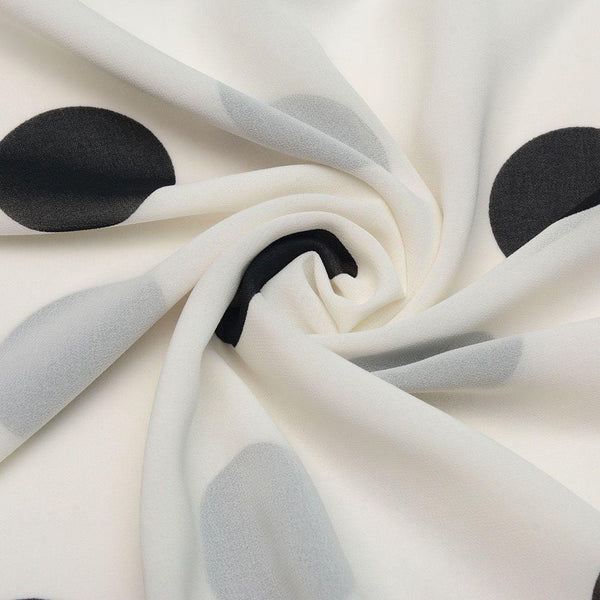 Szyfon Drukowany Kropki Groszki - Textil World
