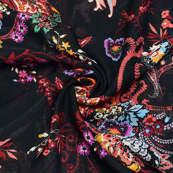 Szyfon Drukowany Wzory Orientalne - Textil World
