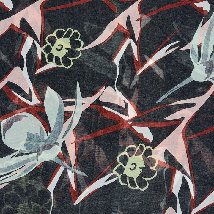 Szyfon Drukowany Kwiaty - Textil World