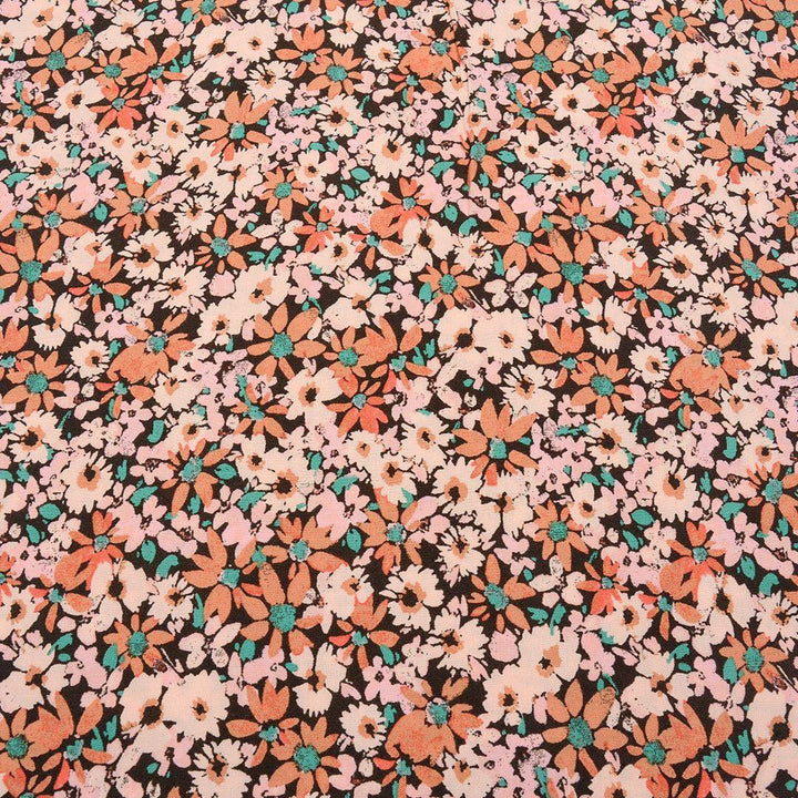 Wiskoza Drukowana Kolorowe Kwiaty - Textil World