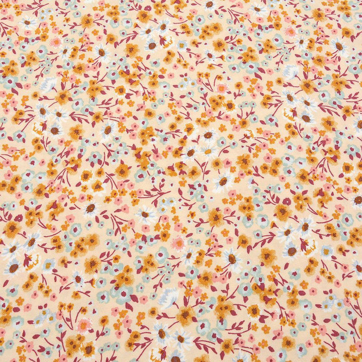 Wiskoza Drukowana Kolorowe Kwiaty - Textil World