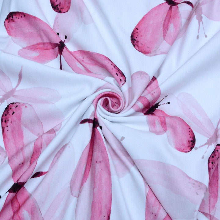 Dresówka Petelka Drukowana Rożowy Wzór Gucci - Textil World
