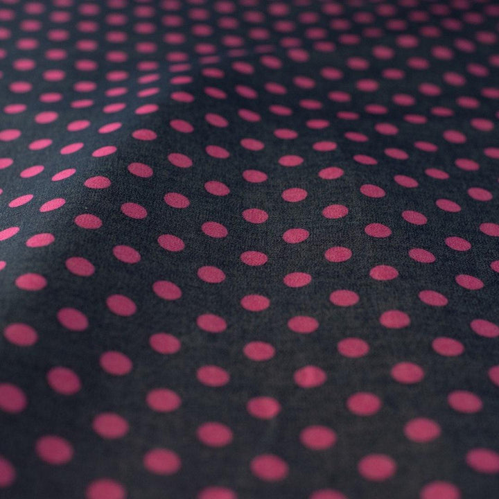 Jeans Drukowany Różowe Kropki - Textil World