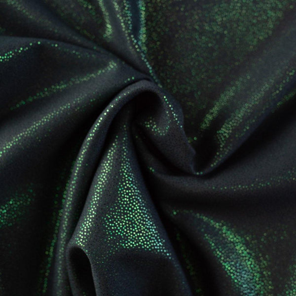 Krepa Połysk Czarno-zielona - Textil World