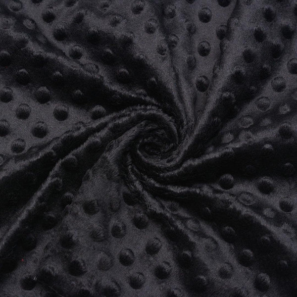 Minky Kropki - Czarny - Textil World