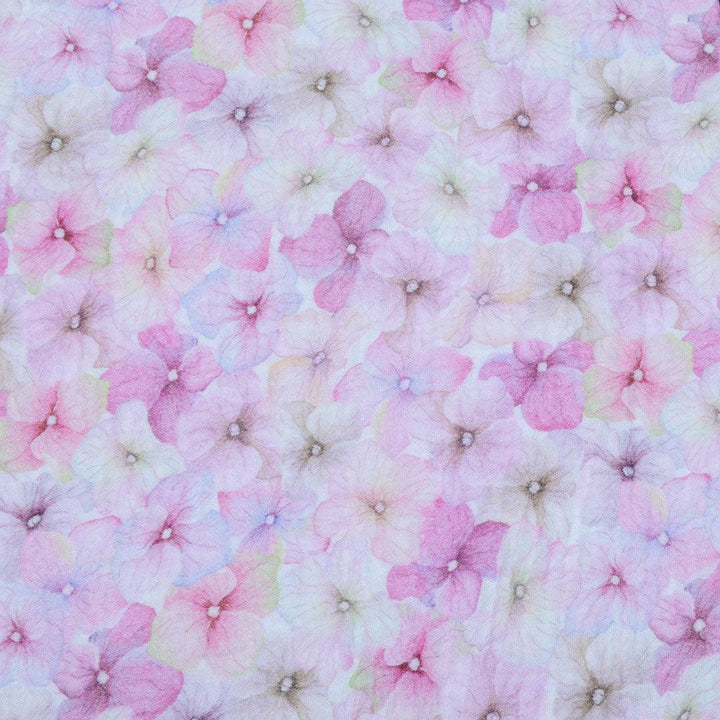 Muślin Drukowany Barwy Różowych Kwiatów - Textil World