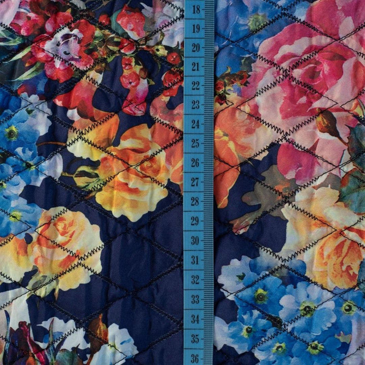 Pikówka Drukowana Kolorowe Kwiaty - Textil World