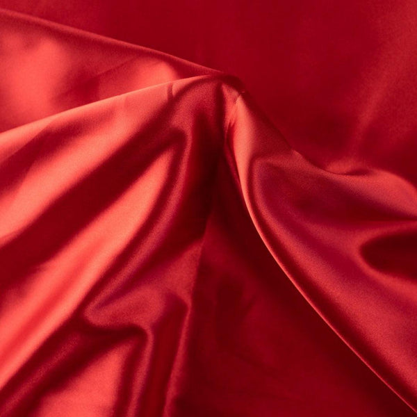 Satyna Cienka Czerwona - Textil World