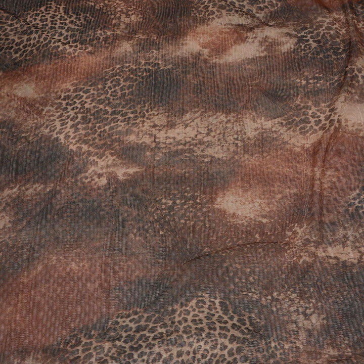 Siatka Drukowana Brązowe Cętki Panterka - Textil World