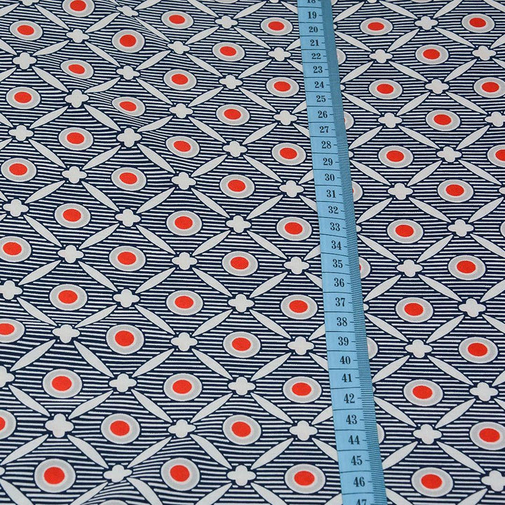 Silk Drukowany Geometria Paris - Textil World