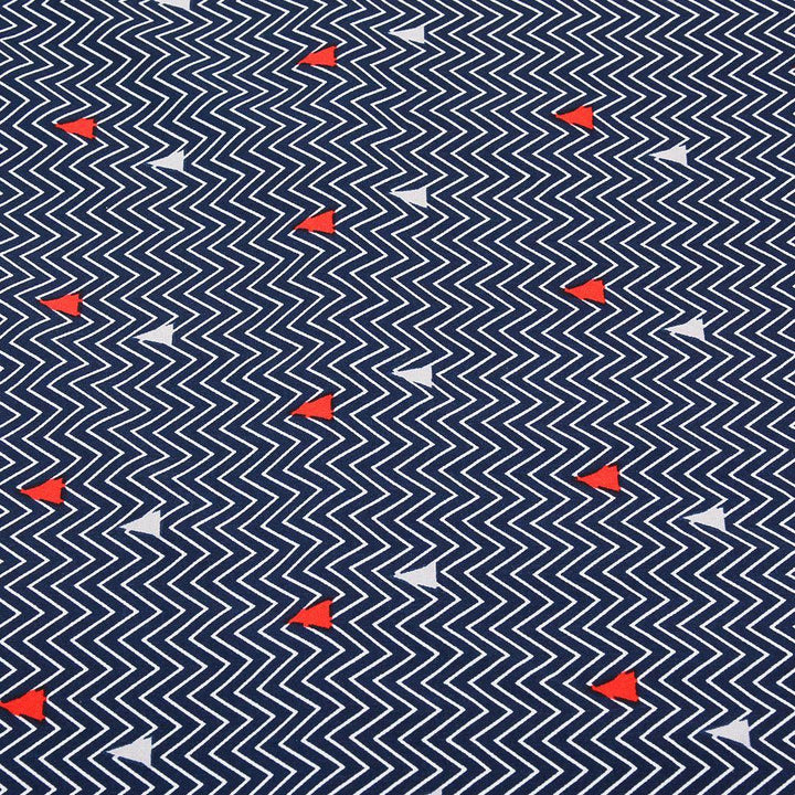 Silk Drukowany Wzory Geometryczne Trójkąty - Textil World