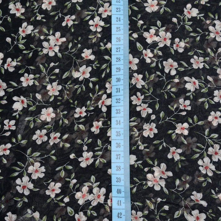 Szyfon Drukowany Drobne Kwiatki - Textil World