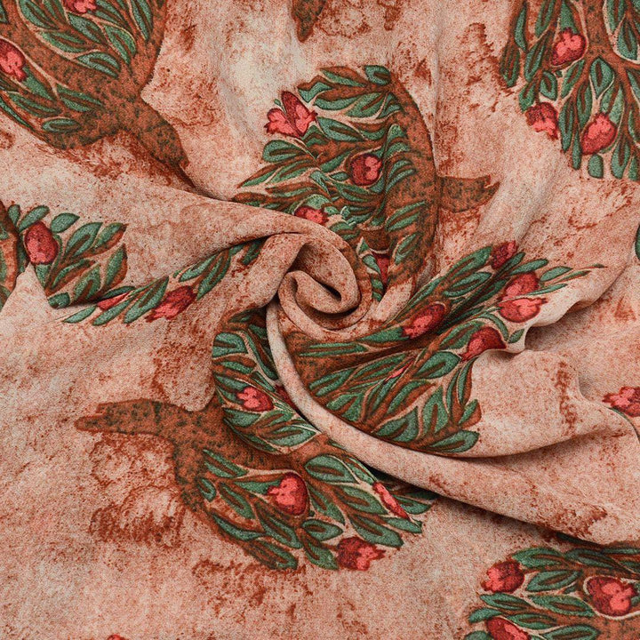 Szyfon Drukowany Drzewo - Textil World