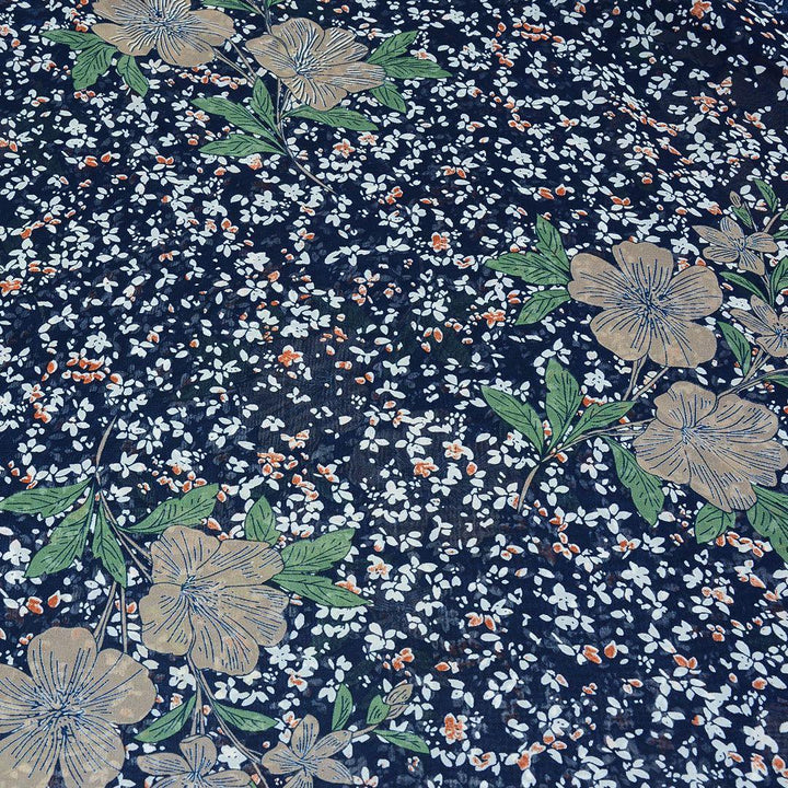 Szyfon Drukowany Kolorowe Kwiaty - Textil World