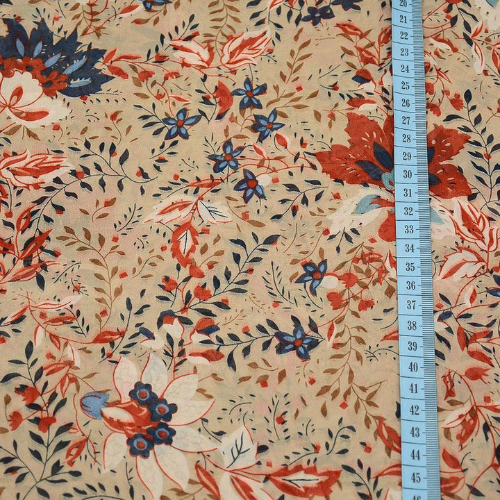 Szyfon Drukowany Kolorowe Kwiaty - Textil World
