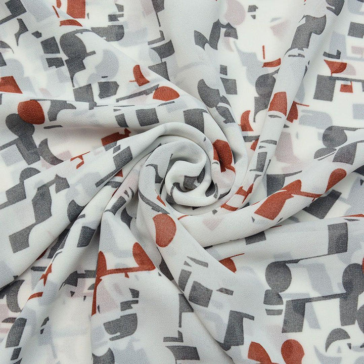 Szyfon Drukowany Kolorowe Wzory - Textil World
