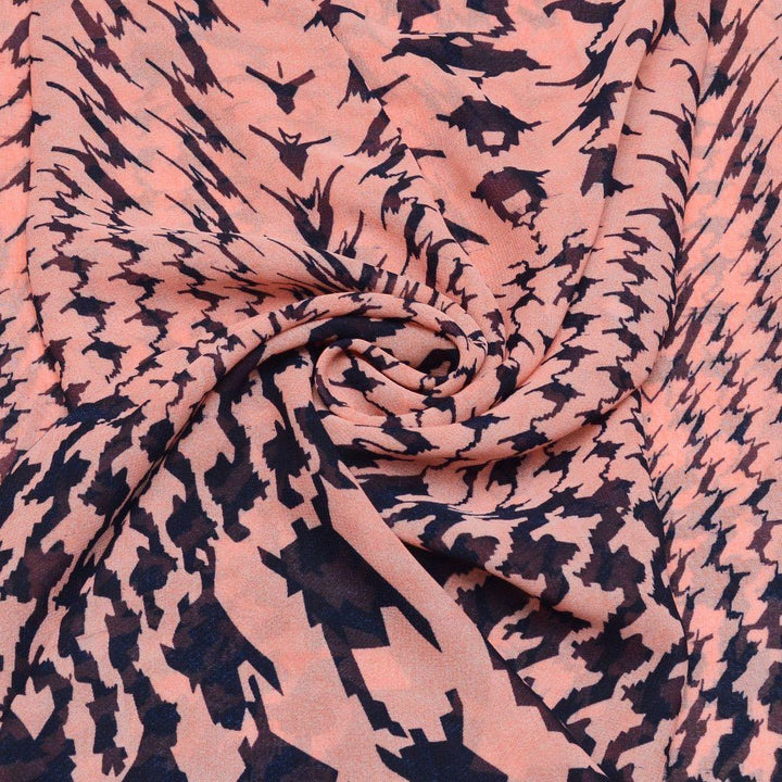 Szyfon Drukowany Kolorowe Wzory - Textil World