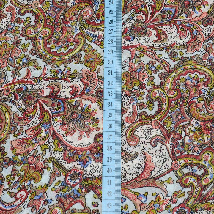 Szyfon Drukowany Kolorowe Wzory - Textil World