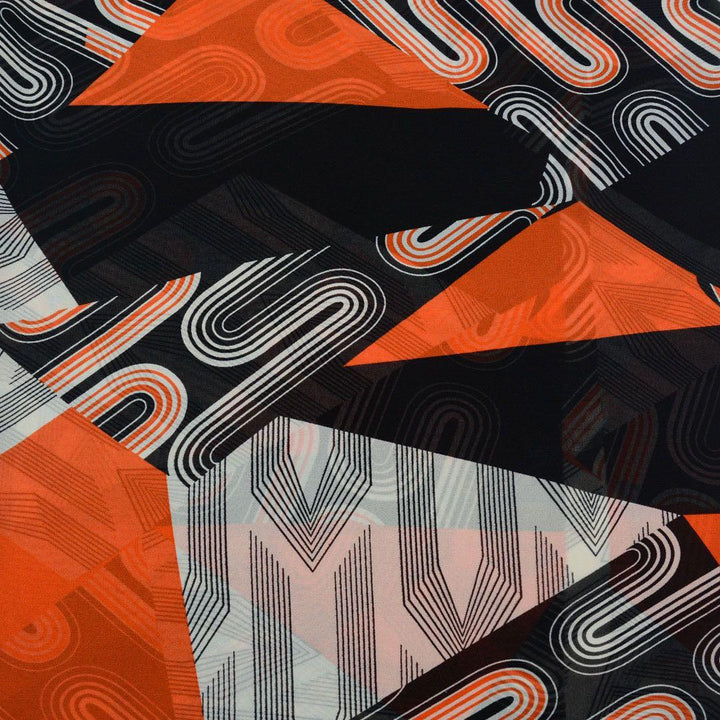 Szyfon Drukowany Kolorowe Wzory - Textil World