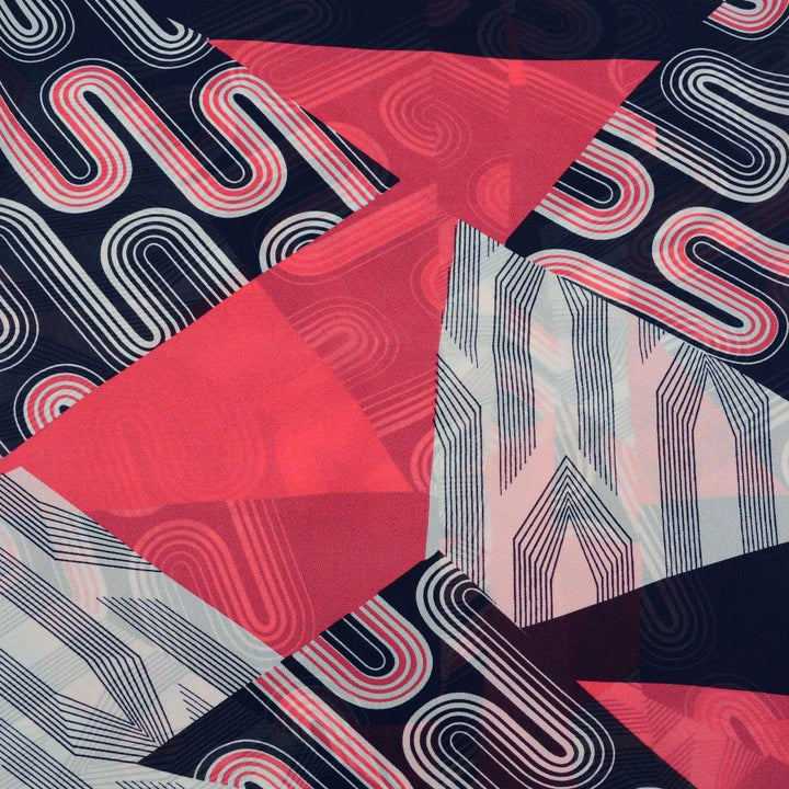 Szyfon Drukowany Kolorowe Wzory - Textil World