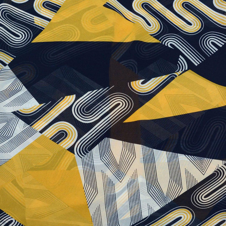 Szyfon Drukowany Kolorowe Wzory - Textil World