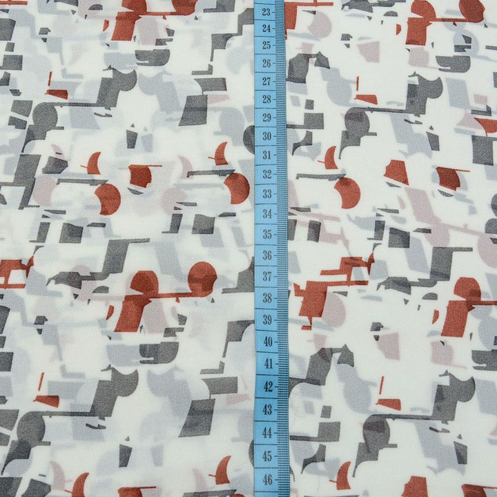 Szyfon Drukowany Kolorowe Wzory - Textil World