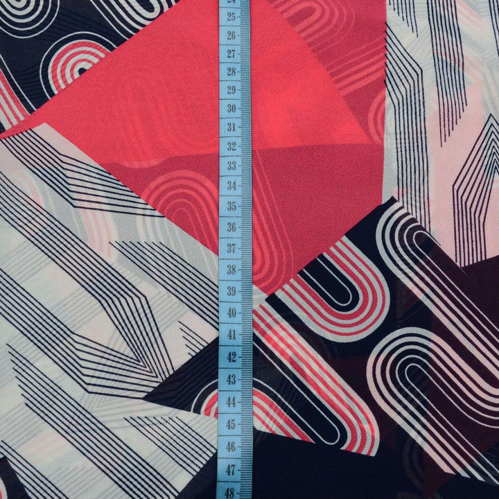 Szyfon Drukowany Kolorowe Wzory - Textil World